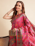 Heavy Banarasi Weaving Silk Saree For Women's image 5