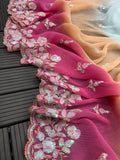 Georgette Multi Color Classic Saree image 10