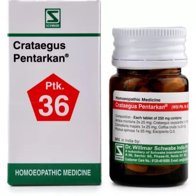 Dr. Willmar Schwabe India Crataegus Pentarkan Ptk 36 Tablets image 1