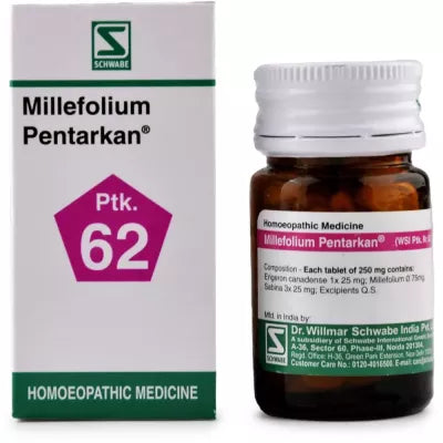 Dr. Willmar Schwabe India Millefolium Pentarkan Ptk 62 Tablets image 1