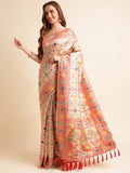 Heavy Banarasi Weaving Silk Saree For Women's image 10
