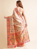 Heavy Banarasi Weaving Silk Saree For Women's image 11