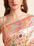 Heavy Banarasi Weaving Silk Saree For Women's image 14