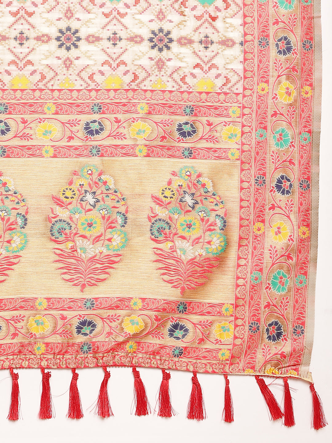 Heavy Banarasi Weaving Silk Saree For Women's image 15