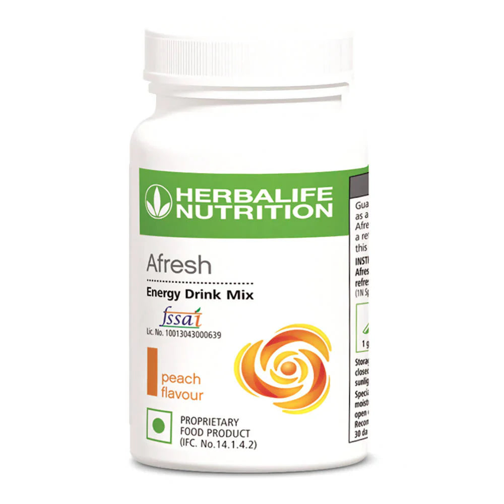Herbalife Nutrition Afresh Energy Drink--50 gm - Peach Flavour image 1