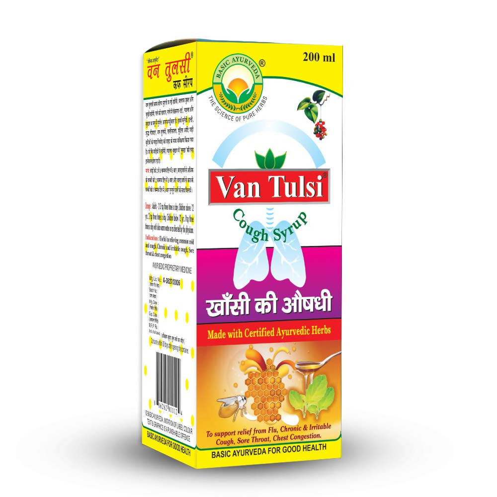 Basic Ayurveda Van Tulsi Cough Syrup - 200 ml image 6
