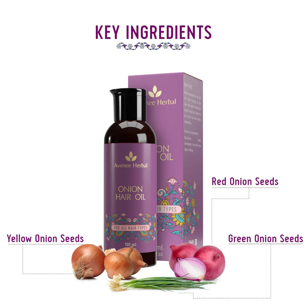 Avimee Herbal Onion Hair Oil -100 ml image 4