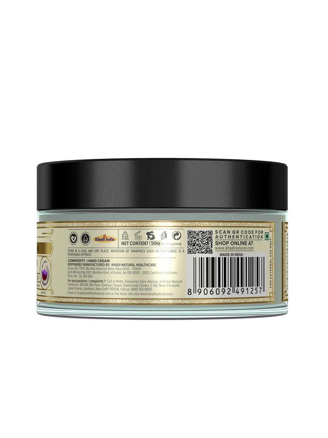 Khadi Natural Herbal Milk and Saffron Hand Cream with Shea Butter (50 Gms) image 2