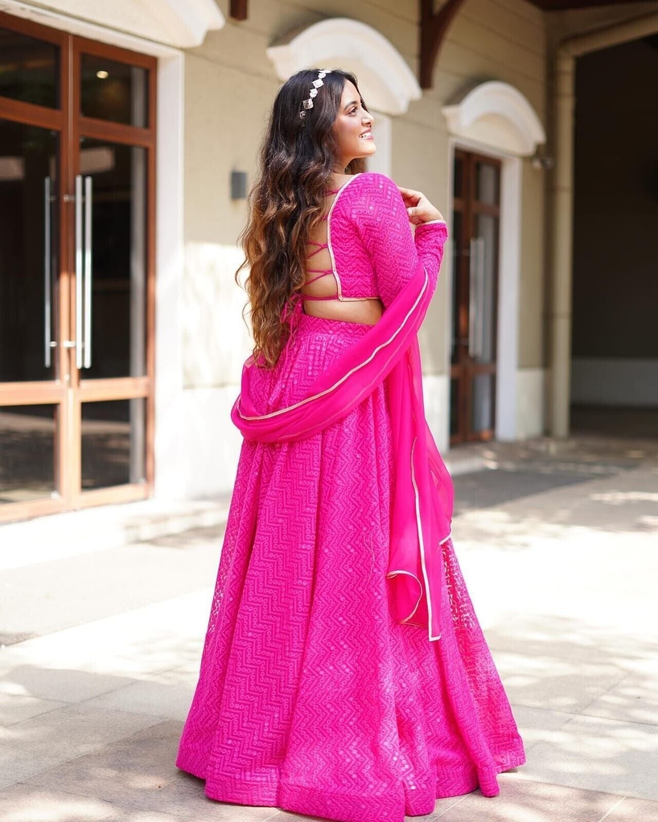 Premium Georgette & Sequence Work Lehenga Choli With Dupatta image 2