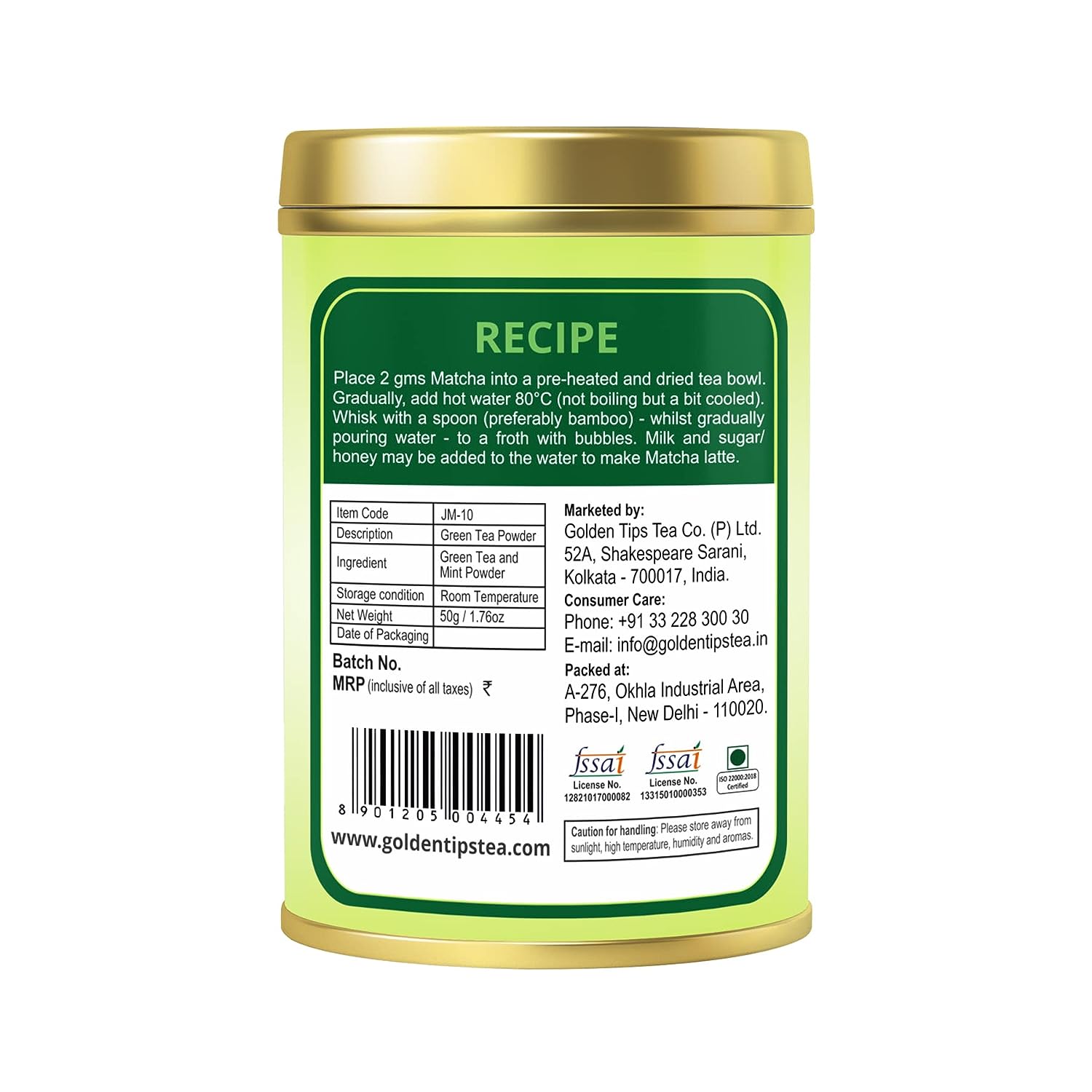 Golden Tips Mint Matcha Japanese Green Tea - 50 gm image 2