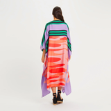 Digital Printed Caftan, Soft Silk Crepe Kaftan image 2