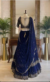 Premium Georgette With Double Ruffle Layers Lehenga Choli image 2