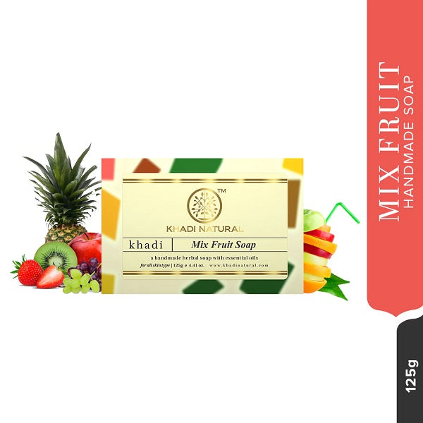 Khadi Natural Mix Fruit Soap - 125g image 2