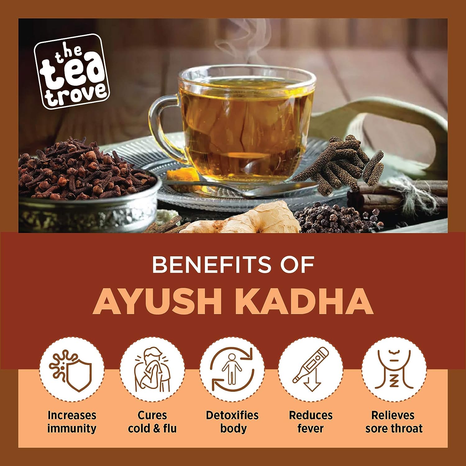The Tea Trove - Ayush Kadha Herbal Tea image 2