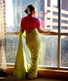 Banarasi Soft Silk Saree With Blouse image 2