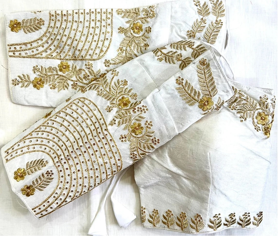 Fantam Silk & Handwork, Dori And Zari Work Blouse image 2