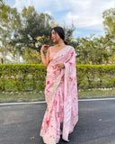 Vichitra Silk Exclusive saree with blouse image 4