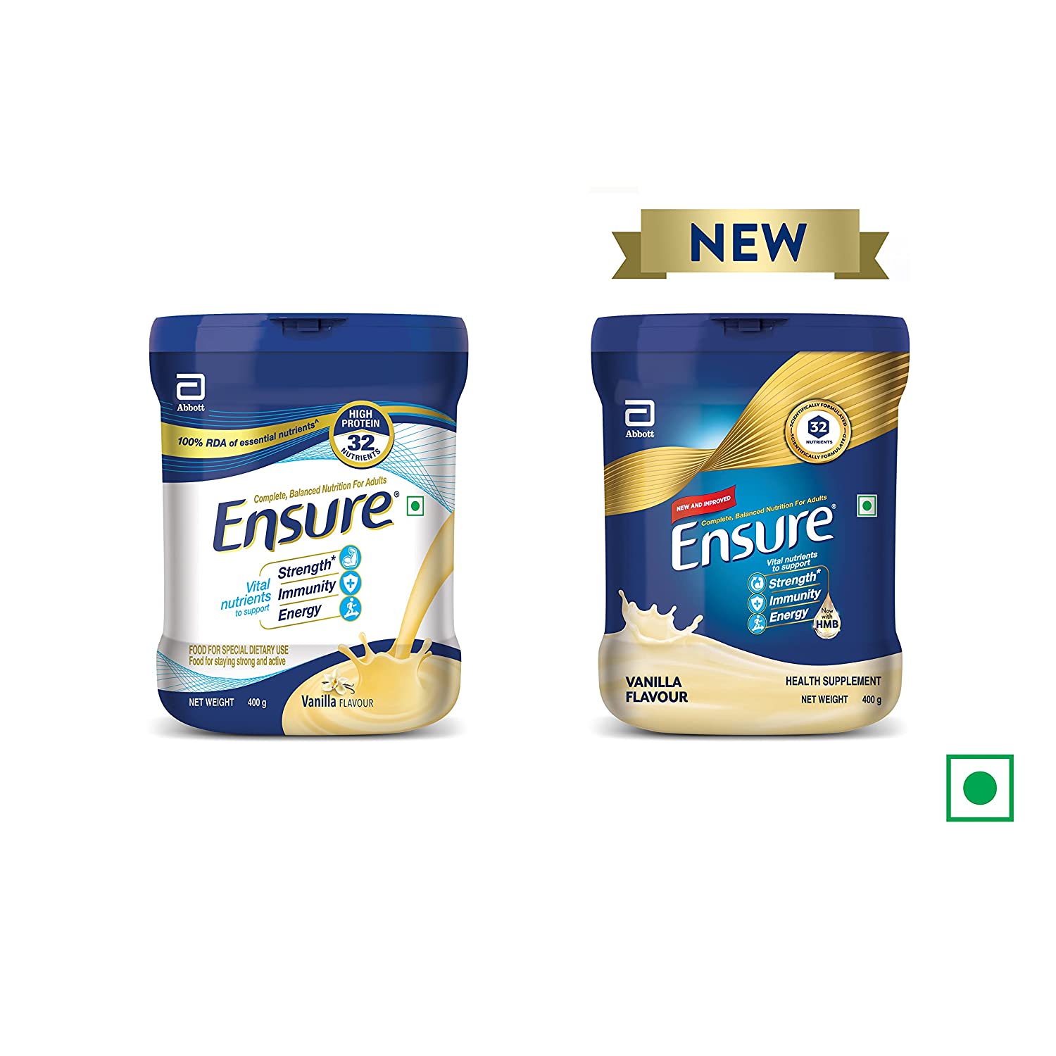 Ensure Nutritional Powder Vanilla Flavour - 400 gm - Refill Pack image 2