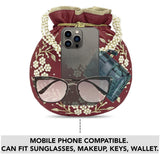 Maroon Potli Bags Valentines gift for her image 2