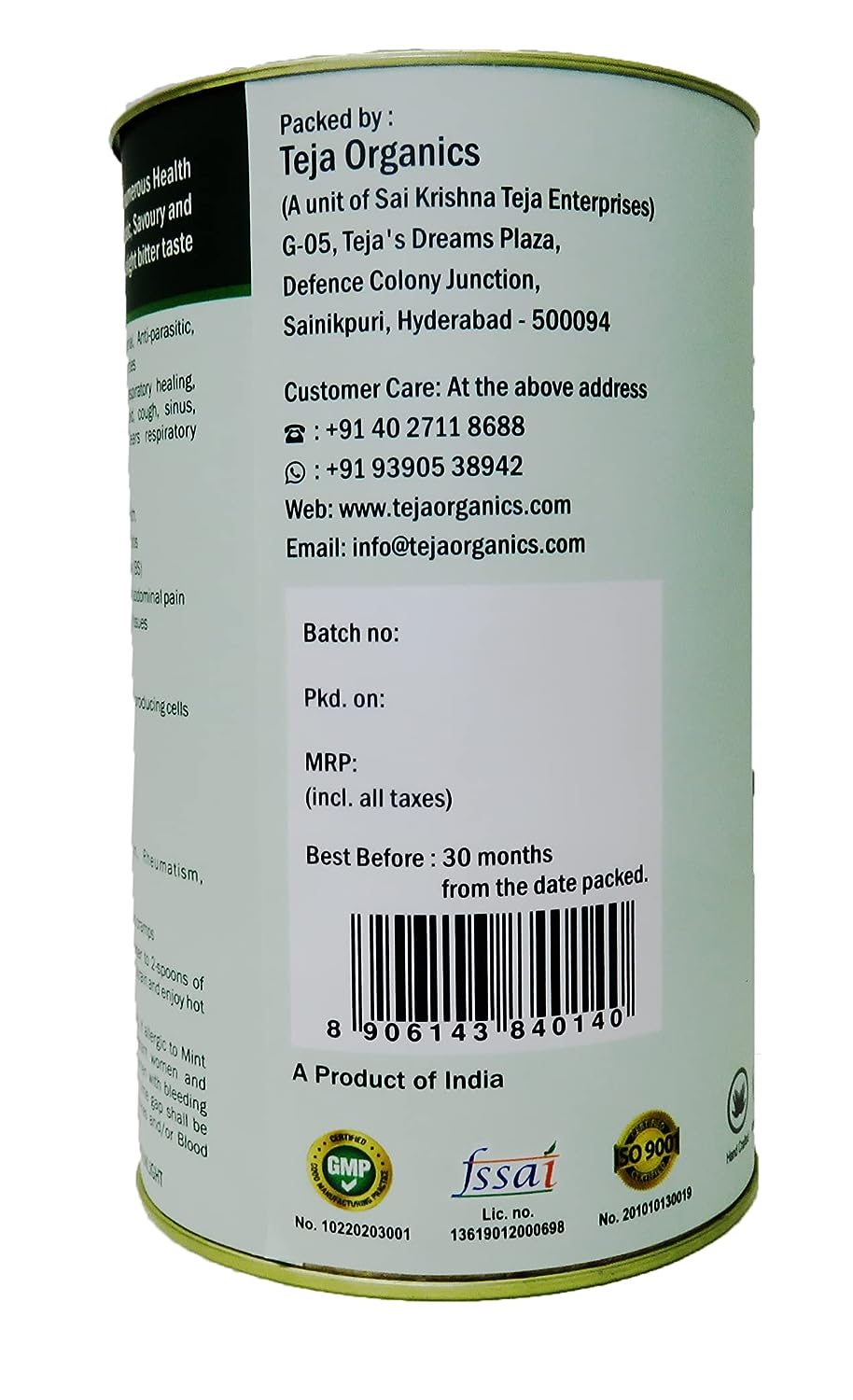 Teja Organics Oregano Tea - 50 gm image 2