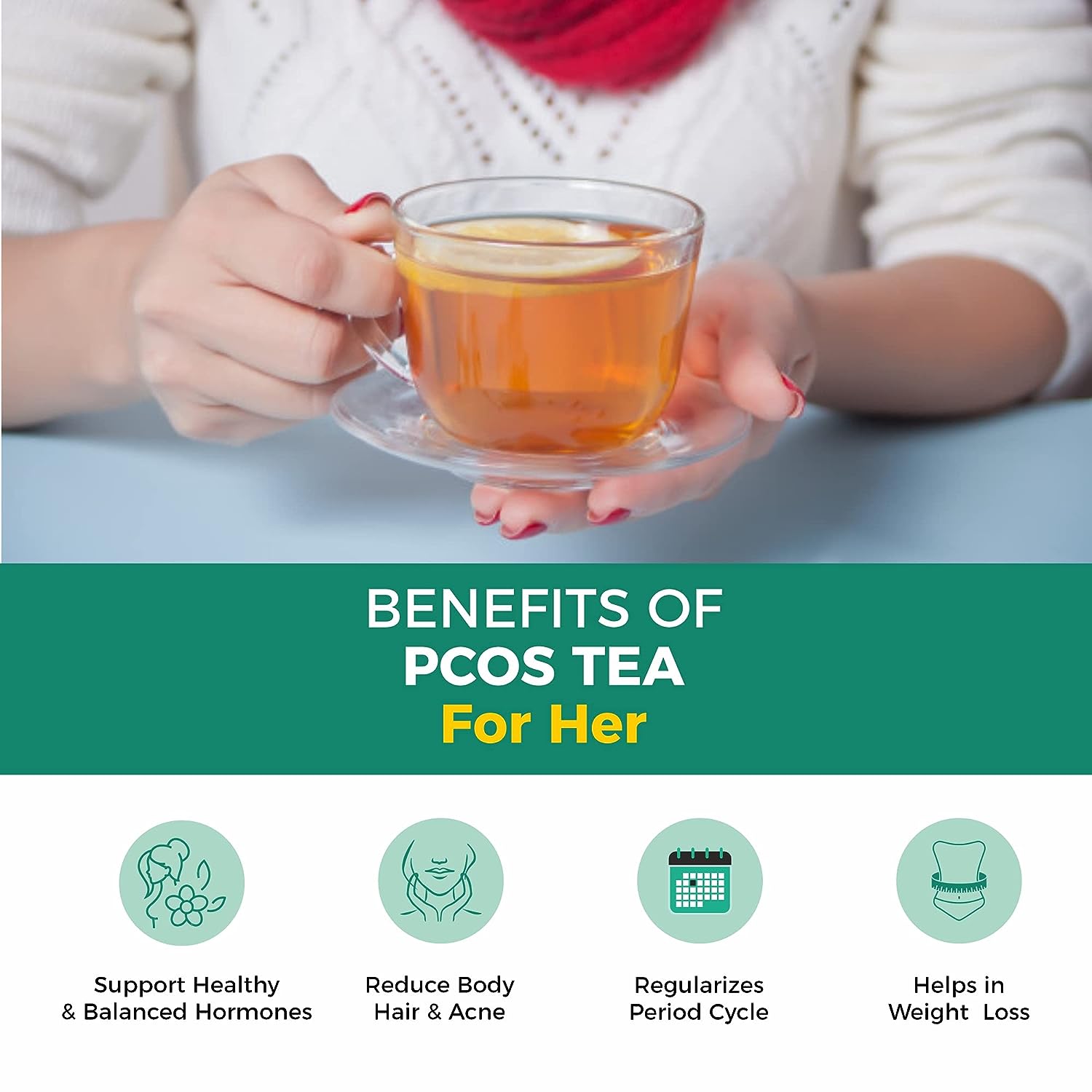 Oraah PCOS PCOD Herbal Tea - Spearmint Flavour - 50 gm - Pouch image 2