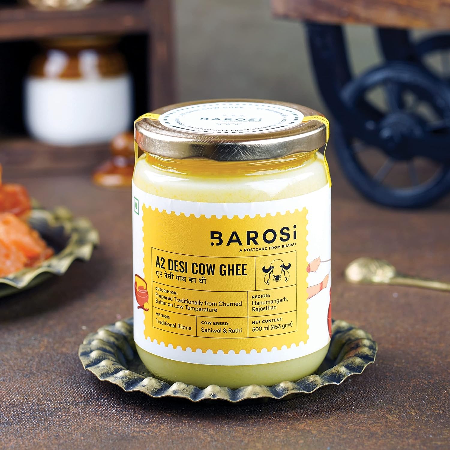 Barosi A2 Desi Cow Ghee & Multifloral Honey Combo - Combo image 2