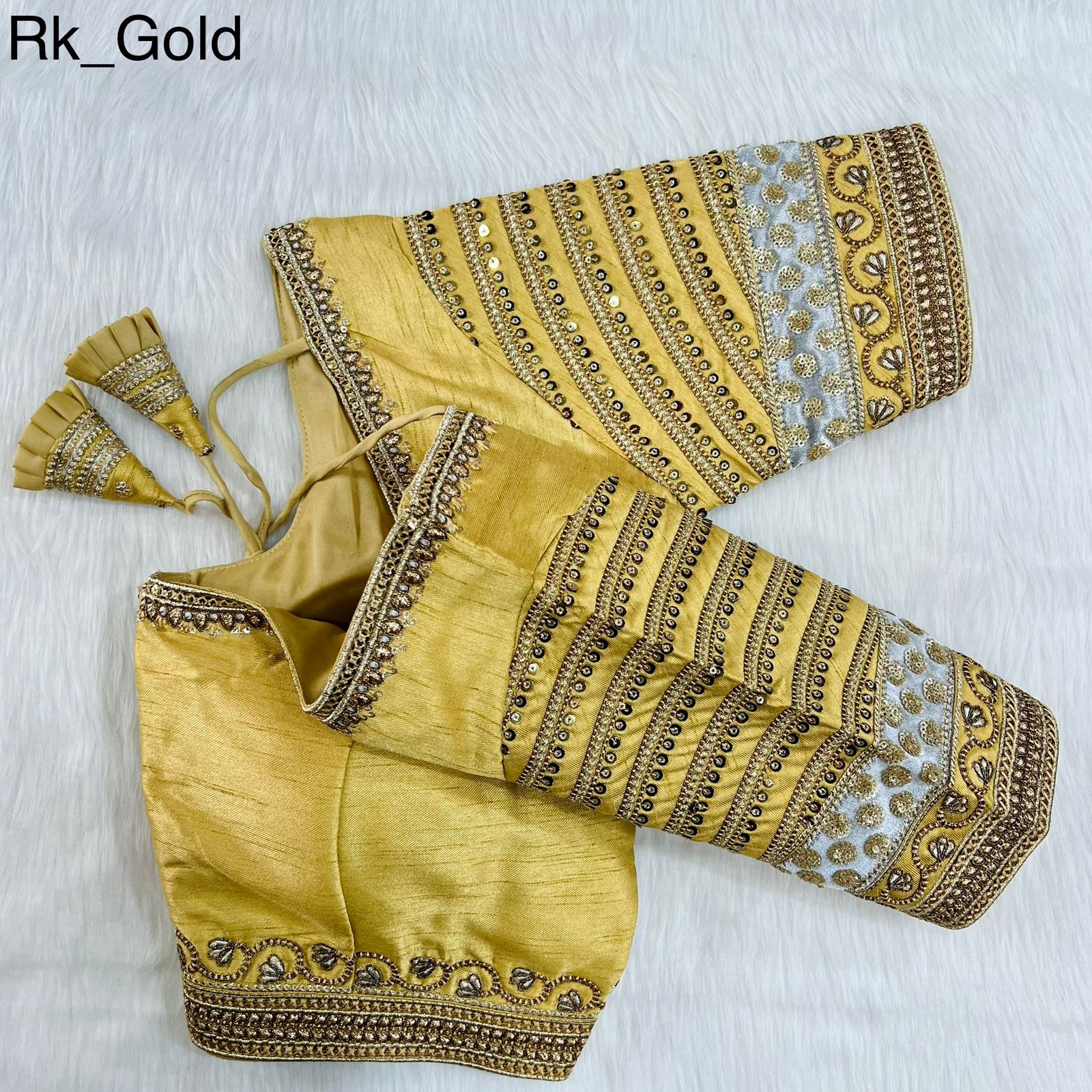 Readymade Cobra Silk Blouse Wedding Bridal Saree Blouse image 4