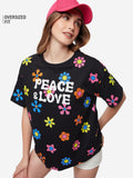 Peace Women Oversized T-Shirts image 2