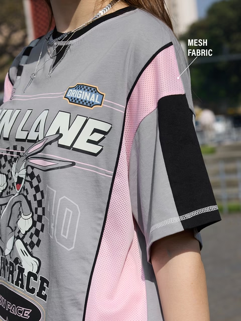 Bugs Bunny Own Lane Women Oversized T-Shirts image 2