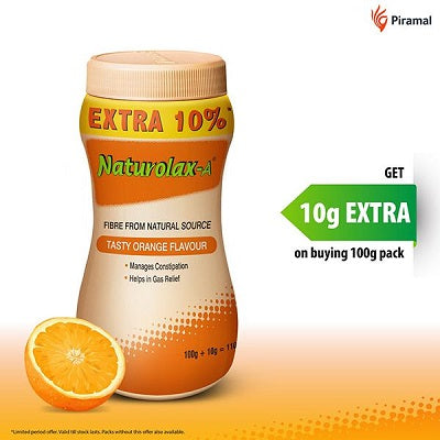 Piramal Naturolax -A Powder Tasty Orange - 100 gm image 2