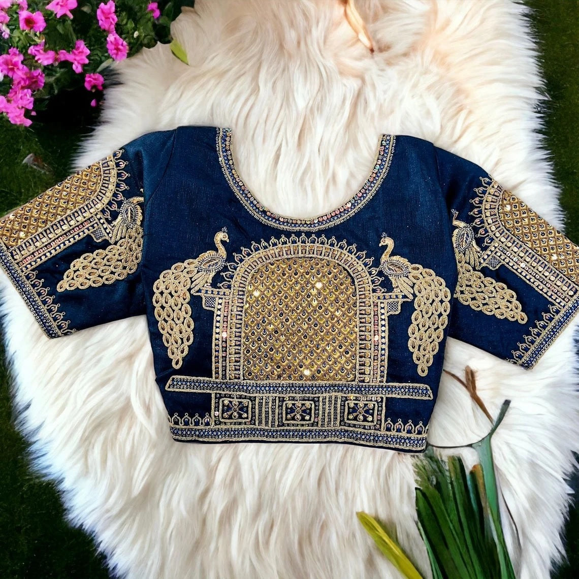 Silk Embroidery Work Blouse image 4
