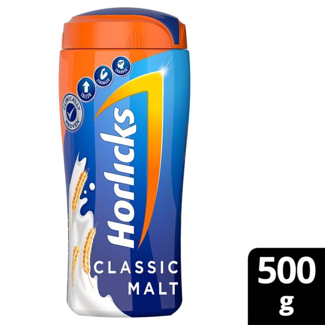 Horlicks Health & Nutrition Drink for Kids, 500g Jar Classic Malt Flavor Supports Immunity & Holistic Growth Health Mix Powder image 2