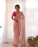 Heavy Georgette Classic Festival Saree With Blouse image 2