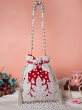 Designer pearl embroidered Potli bags image 2