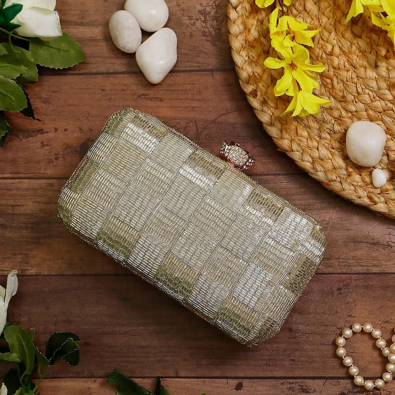 Clutch Embroidered Bridal Bag image 2