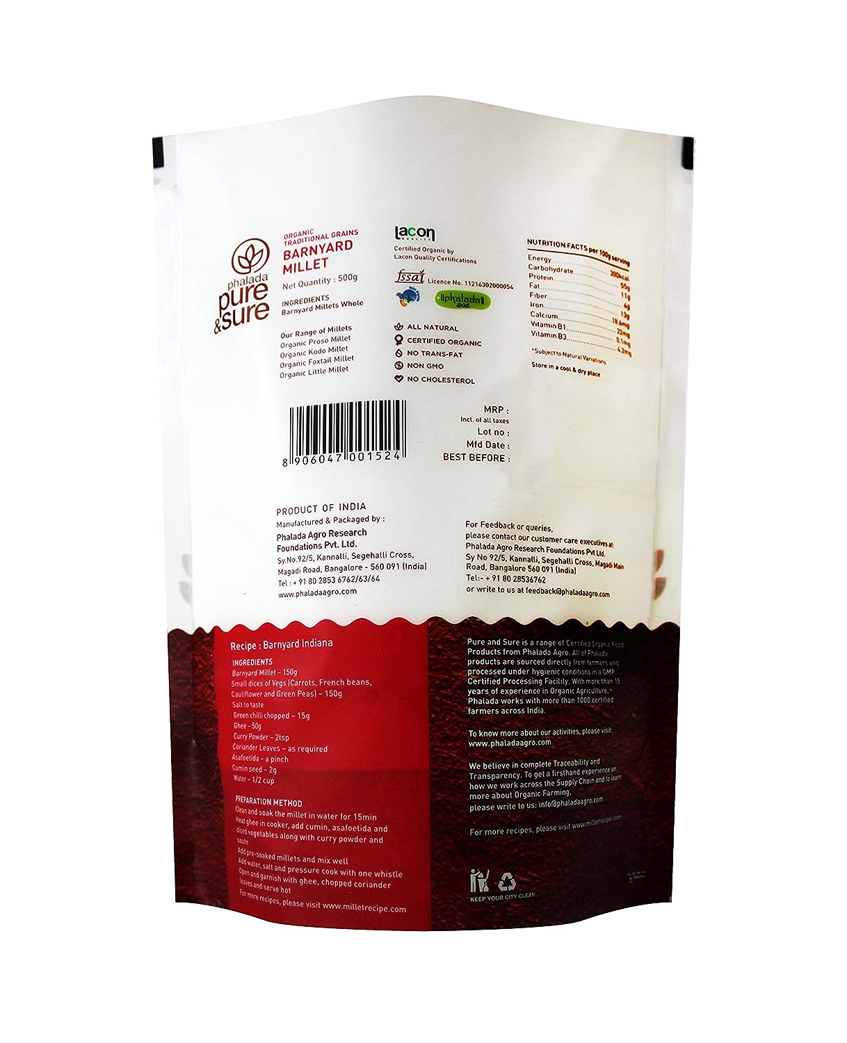 Organic Barnyard Millet 500gm image 2