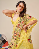Soft Net With Embroidery Design Work Saree With Blouse image 2