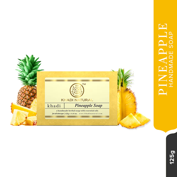 Khadi Natural Pineapple Soap 125g image 2