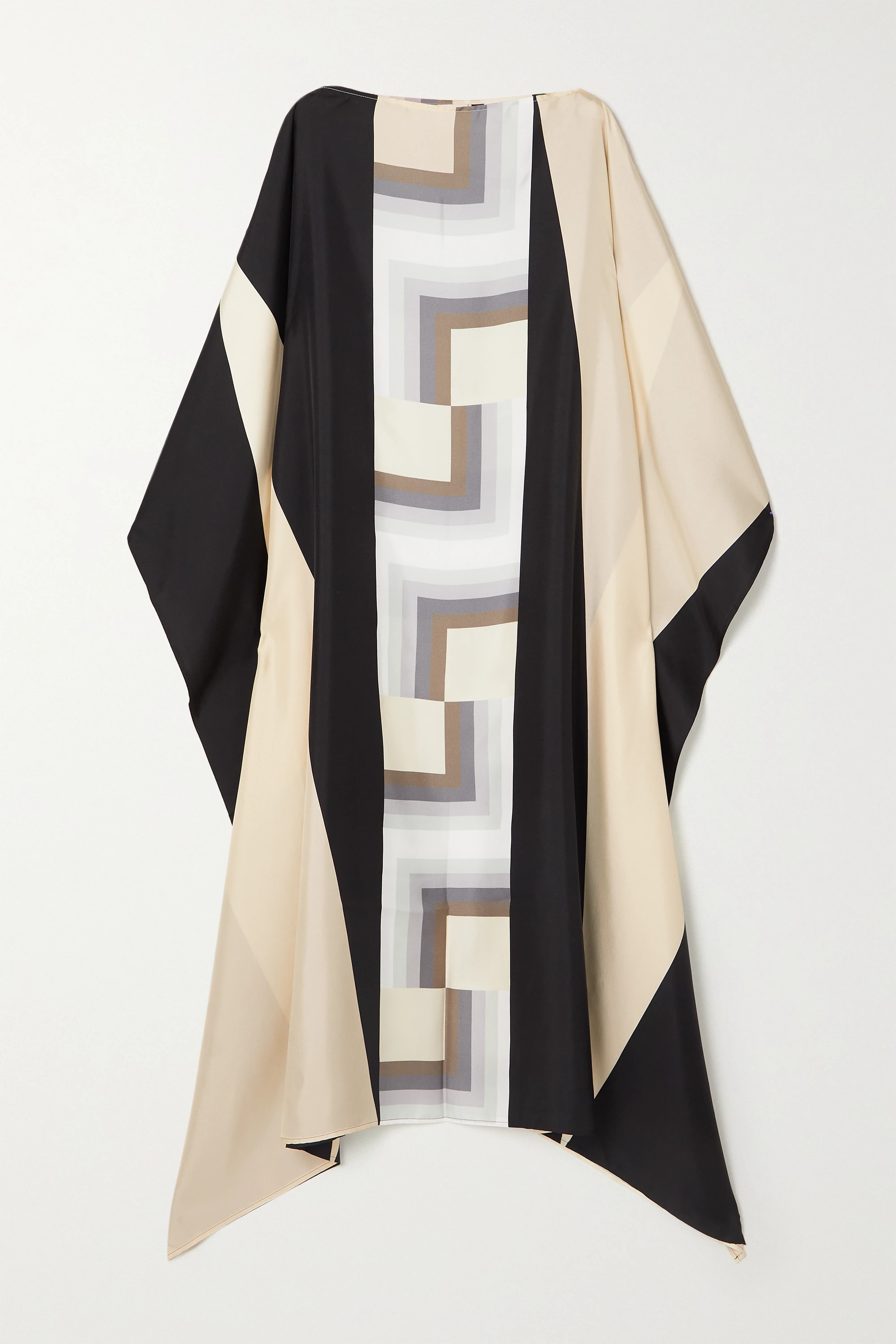 Soft Silk Crepe Kaftan, Beach Wear Caftan image 4