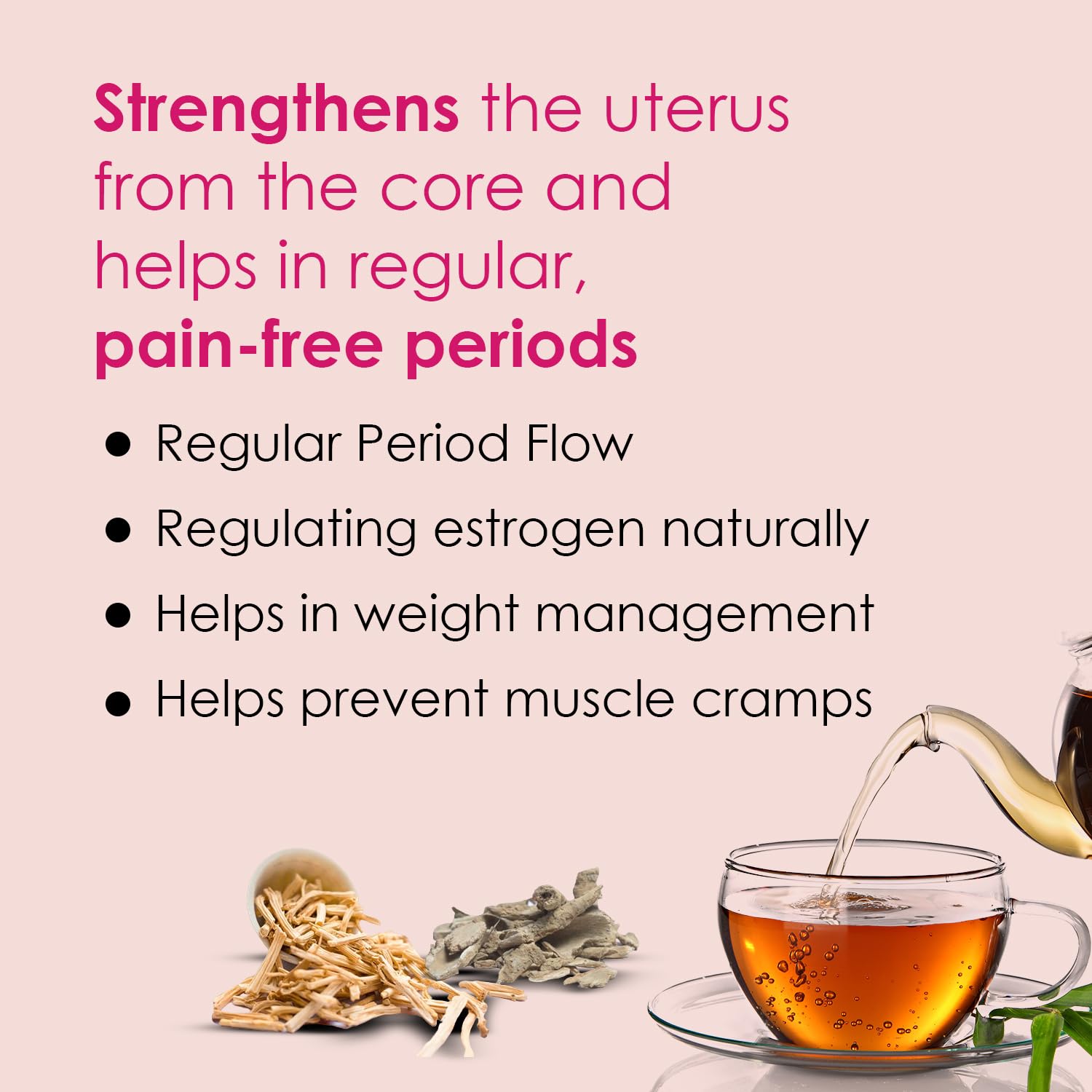 Namhya Women's Health Tea(Formerly Called Period Care Tea for PCOS & PCOD) 100g image 2
