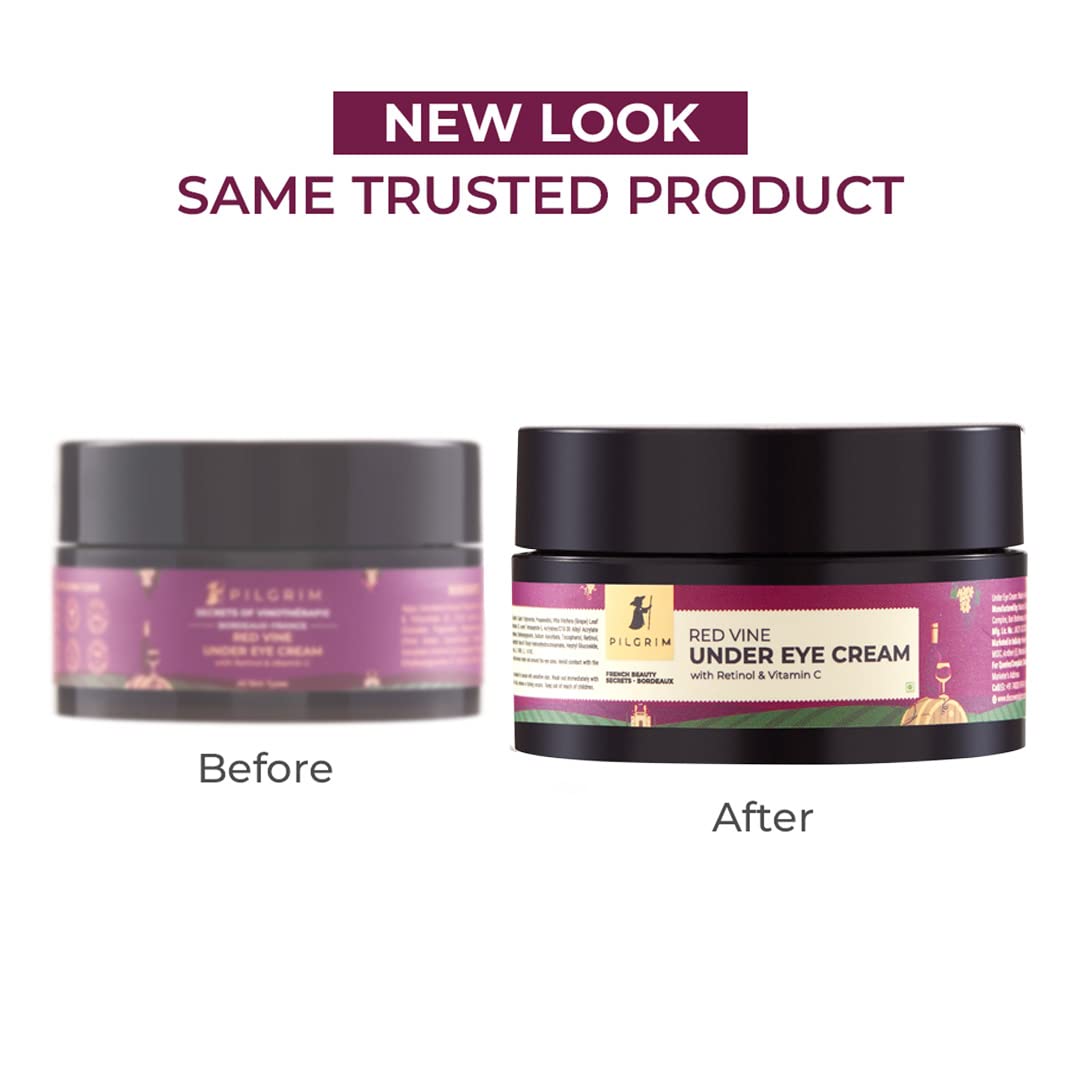 Pilgrim Red Vine Under Eye Cream With Retinol & Vitamin C - 30 gm image 2