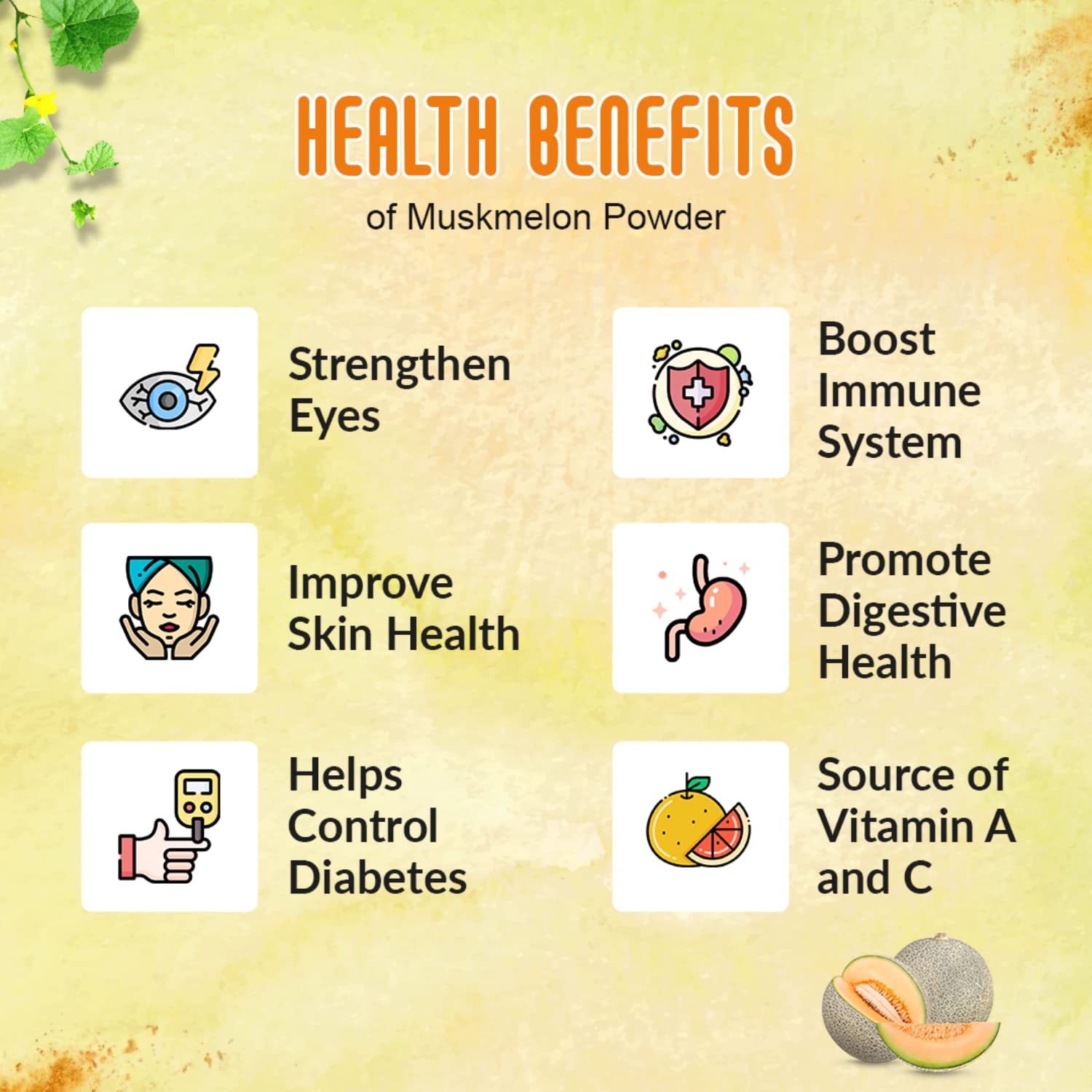 Nattfru Muskmelon Juice Powder - 90g image 2