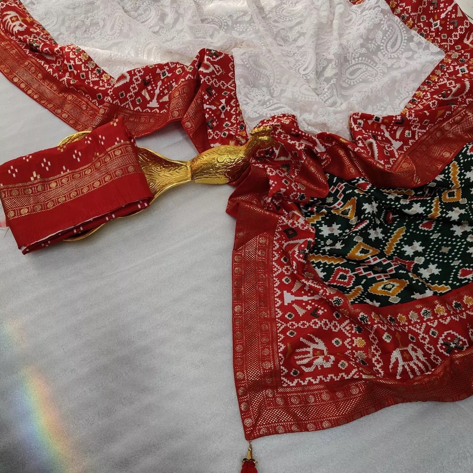 Pure Dola Silk Party Wear Saree & Blouse image 2