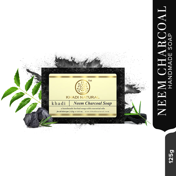 Khadi Natural Neem Charcoal Soaps image 2
