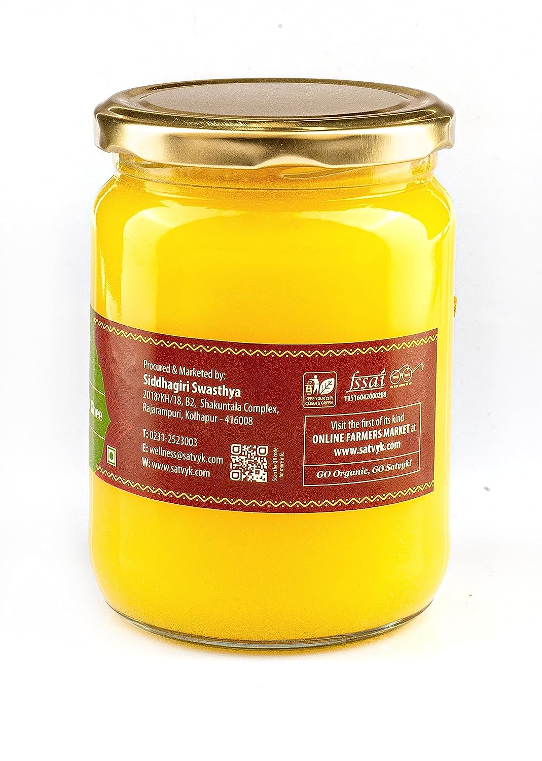 Siddhagiri's Satvyk Organic Pure Desi Cow Ghee - 250 ml image 2