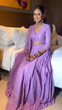 Butterfly Net With Embroidery Foil Mirror Work Lehenga Choli With Dupatta image 2