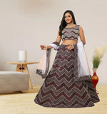 Premium Satin Silk & Heavy Sequence Work  Lehenga Choli image 2