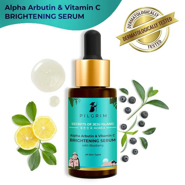 Pilgrim Alpha Arbutin & Vitamin C Brightening Skin Face Serum - 30 ml image 2