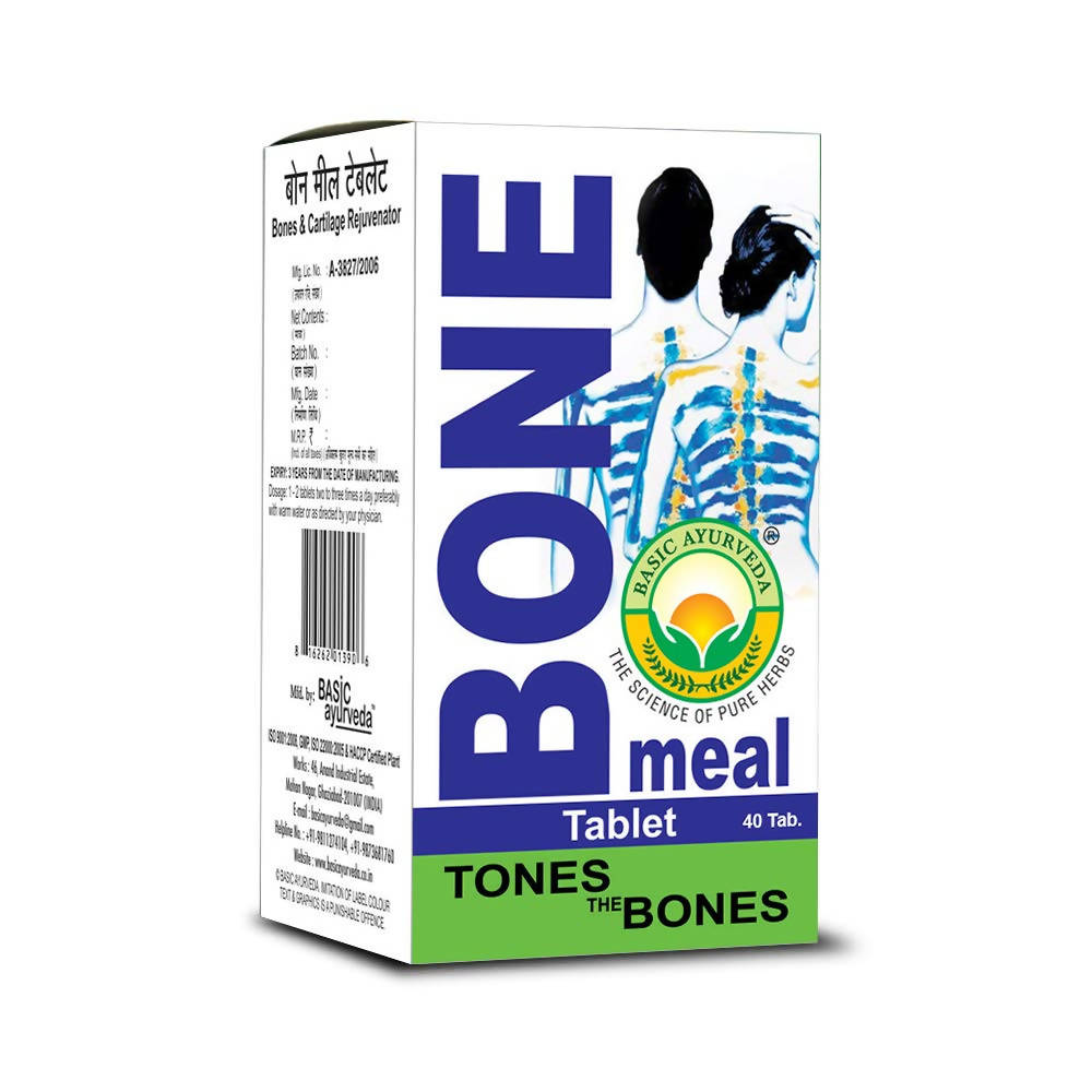 Basic Ayurveda Bone Meal Tablets - 40 Tablets image 3