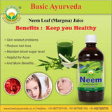 Basic Ayurveda Neem Leaf Margosa Juice - 500 ml image 2